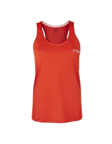 Camiseta Tirantes Nox Team Rojo Blanco Mujer | Ofertas de pádel